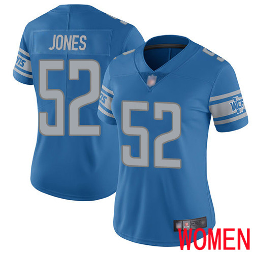 Detroit Lions Limited Blue Women Christian Jones Home Jersey NFL Football #52 Vapor Untouchable->women nfl jersey->Women Jersey